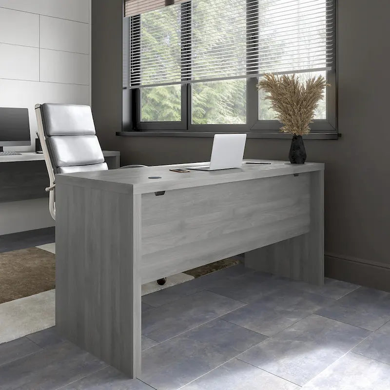 Bureau crédence 60", Stratifié thermofusionné, Compatible forme L/U, ANSI/BIFMA, 5 couleurs, Garantie 3 ans