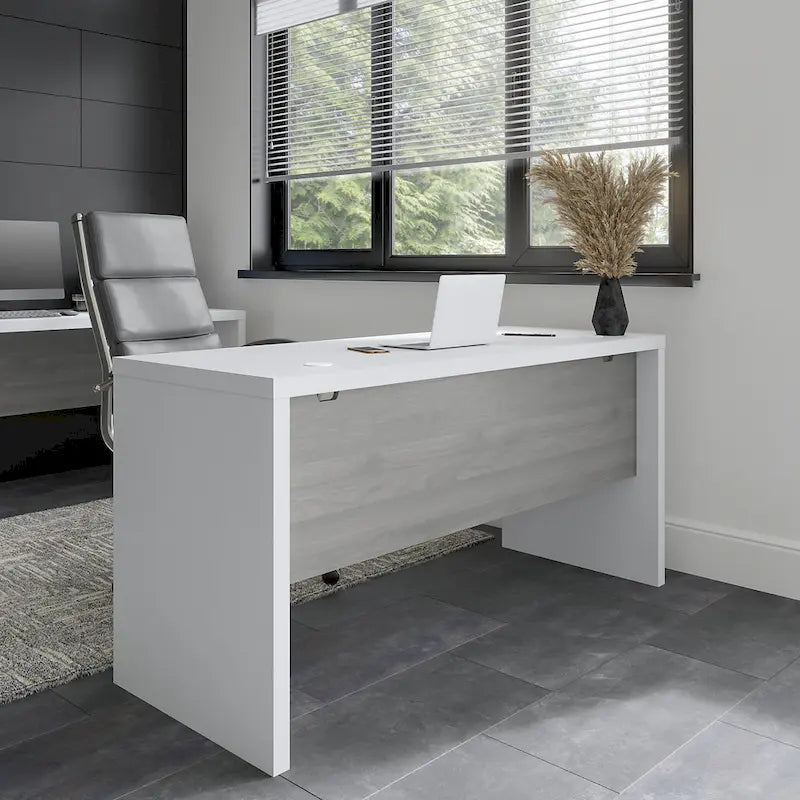 Bureau crédence 60", Stratifié thermofusionné, Compatible forme L/U, ANSI/BIFMA, 5 couleurs, Garantie 3 ans