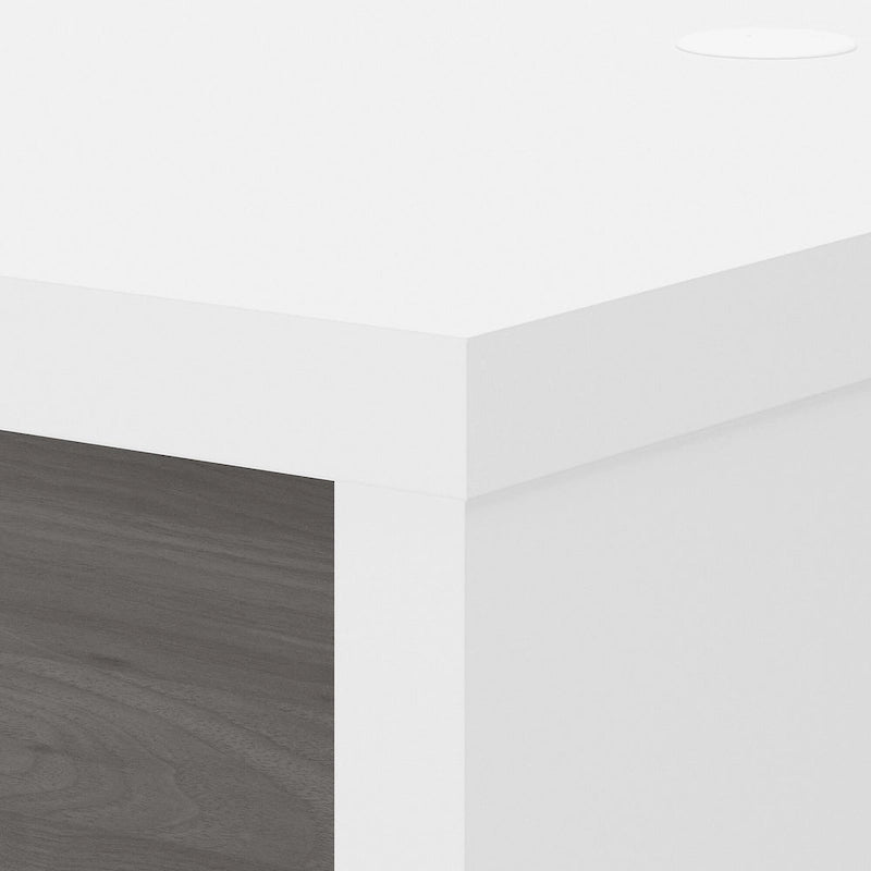 Bureau crédence 60", Stratifié thermofusionné, Compatible forme L/U, ANSI/BIFMA, 5 couleurs, Garantie 3 ans