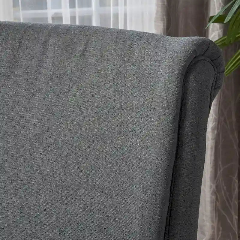 Fauteuil inclinable traditionnel en tissu 100% polyester Pieds en bois de bouleau Design peu encombrant 69,9 cm L Gris anthracite Bleu marine Blé