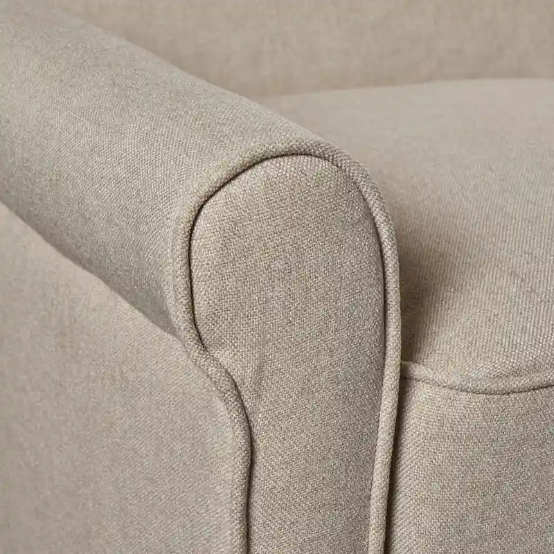 Fauteuil inclinable traditionnel en tissu 100% polyester Pieds en bois de bouleau Design peu encombrant 69,9 cm L Gris anthracite Bleu marine Blé