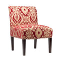 Fauteuil d'appoint Slipper, Rayonne et polyester, Clous décoratifs argentés, Dossier bas, 58 cm de large, 5 couleurs