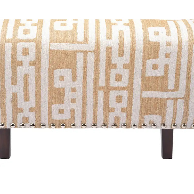 Fauteuil d'appoint Slipper, Rayonne et polyester, Clous décoratifs argentés, Dossier bas, 58 cm de large, 5 couleurs