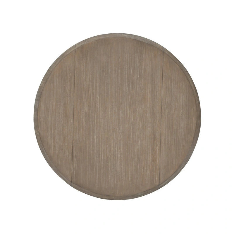 Table à manger à abattants en bois massif Piédestal S'étend de 61 cm à 107 cm Peut accueillir 2 à 4 personnes Gain de place Gris délavé rustique Marron Ferme