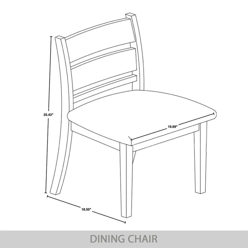 Lot de 2 chaises de salle à manger en bois massif pieds fuselés tissu de lin mousse haute densité dossier à barreaux horizontaux gris marron blanc noir chêne