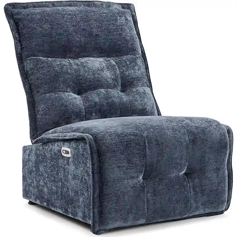 Fauteuil inclinable électrique sans accoudoirs, ports USB-A et C, dégagement mural de 8,9 cm, inclinaison à 140°, 145 kg, 5 couleurs