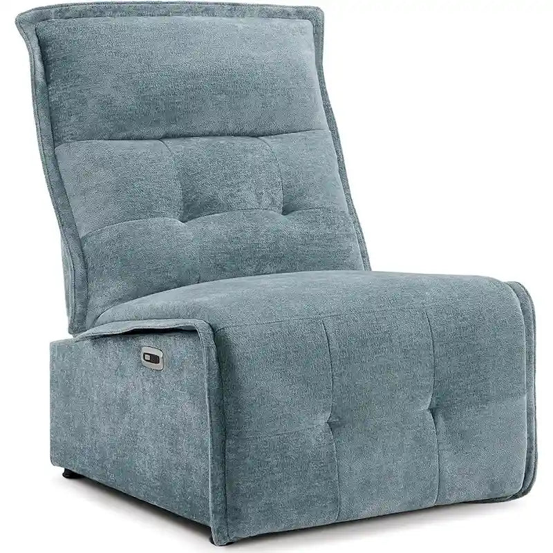 Fauteuil inclinable électrique sans accoudoirs, ports USB-A et C, dégagement mural de 8,9 cm, inclinaison à 140°, 145 kg, 5 couleurs