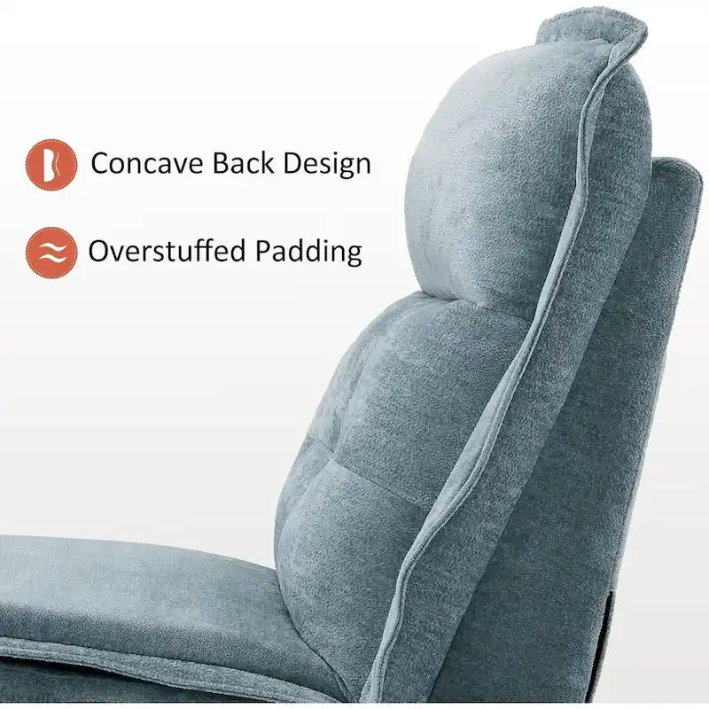Fauteuil inclinable électrique sans accoudoirs, ports USB-A et C, dégagement mural de 8,9 cm, inclinaison à 140°, 145 kg, 5 couleurs