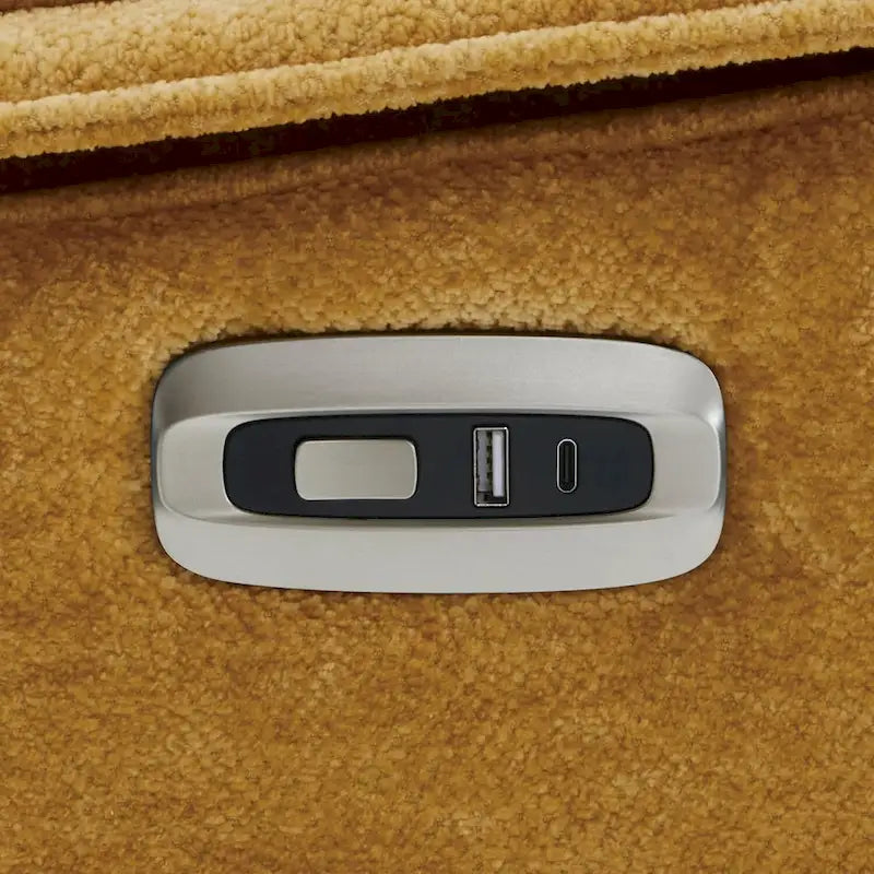 Fauteuil inclinable électrique sans accoudoirs, ports USB-A et C, dégagement mural de 8,9 cm, inclinaison à 140°, 145 kg, 5 couleurs