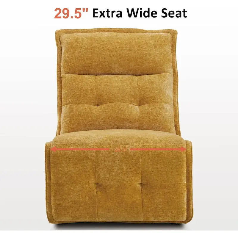 Fauteuil inclinable électrique sans accoudoirs, ports USB-A et C, dégagement mural de 8,9 cm, inclinaison à 140°, 145 kg, 5 couleurs