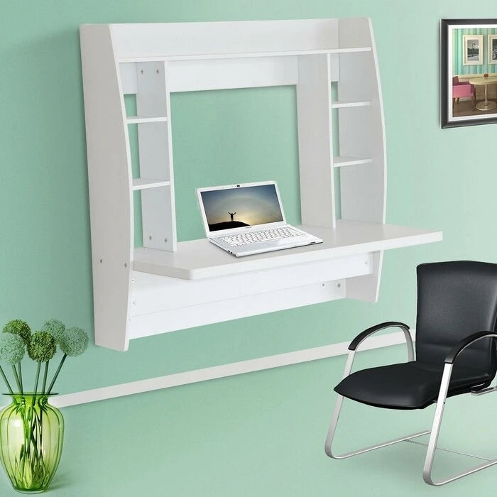 39 Exquisite Room-saving Wall Built-up Computer Desk