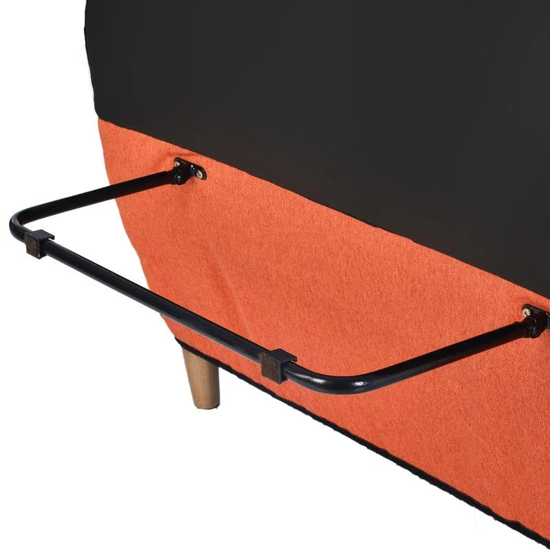 Ensemble canapé et causeuse de style antique, rembourrage touffeté multicolore, pieds en bois massif, capacité de 227 kg, 181,9 cm L.