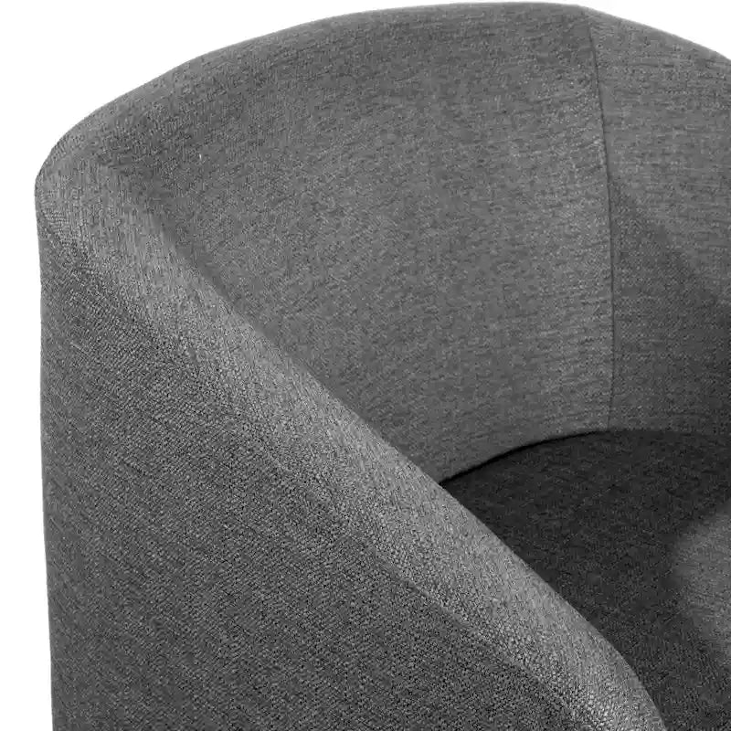 Fauteuil baquet avec piètement pivotant à 360° gainé de vinyle