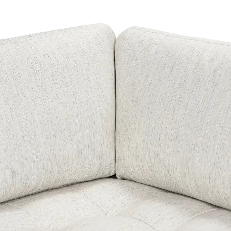 Canapé d'angle, 249x249 cm, Surmatelas en plumes, Cadre en bois séché au four, Velours/Tissu de performance