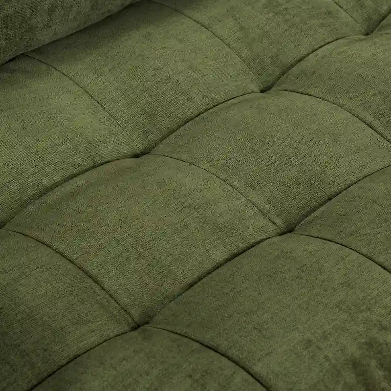 Canapé d'angle, 249x249 cm, Surmatelas en plumes, Cadre en bois séché au four, Velours/Tissu de performance