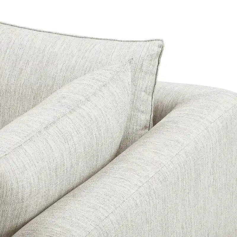 Canapé d'angle en L avec méridienne, cadre en bois dur séché au four, mousse haute résilience, 310 cm de large, orientation gauche/droite
