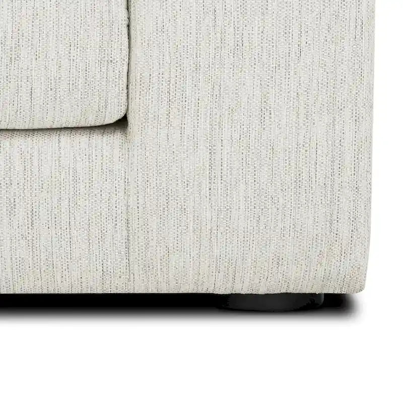 Canapé d'angle en L avec méridienne, cadre en bois dur séché au four, mousse haute résilience, 310 cm de large, orientation gauche/droite