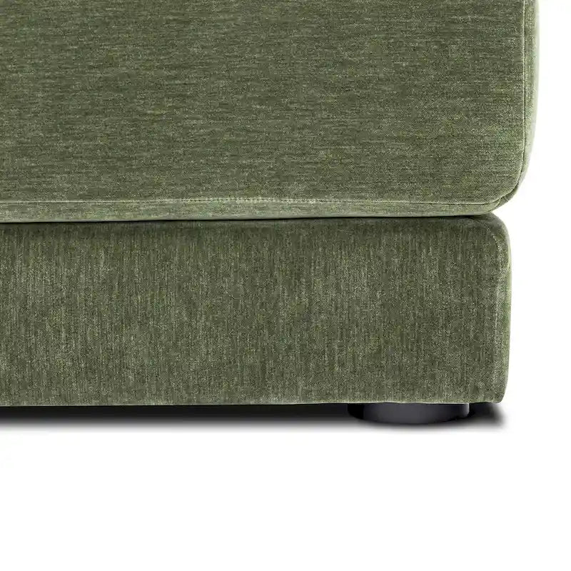Canapé d'angle en L avec méridienne, cadre en bois dur séché au four, mousse haute résilience, 310 cm de large, orientation gauche/droite