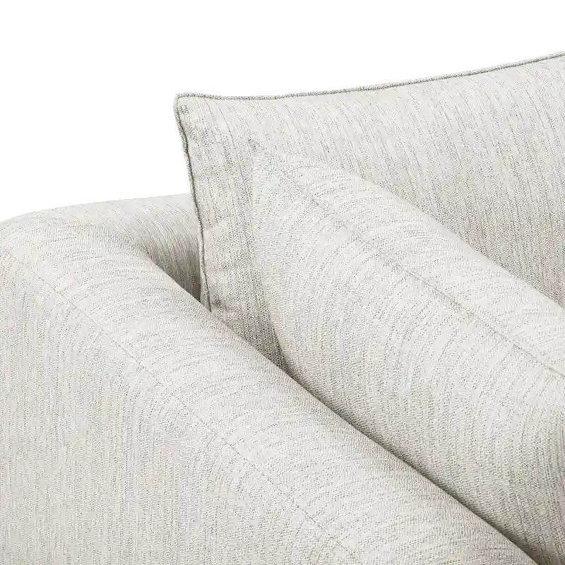 Canapé d'angle en L avec méridienne, cadre en bois dur séché au four, mousse haute résilience, 310 cm de large, orientation gauche/droite