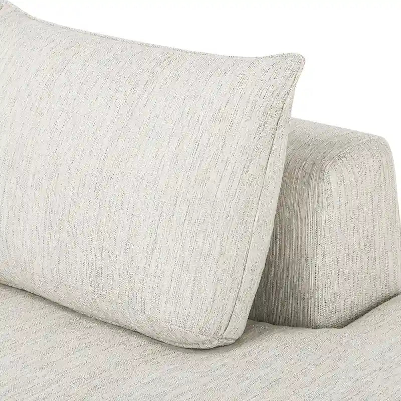 Canapé d'angle en L avec méridienne, cadre en bois dur séché au four, mousse haute résilience, 310 cm de large, orientation gauche/droite