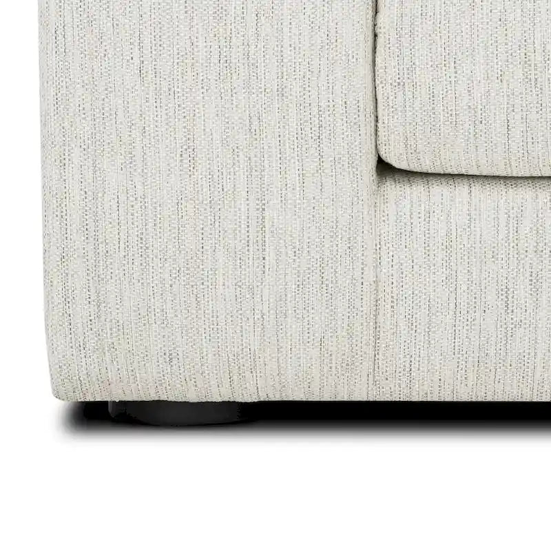 Canapé d'angle en L avec méridienne, cadre en bois dur séché au four, mousse haute résilience, 310 cm de large, orientation gauche/droite