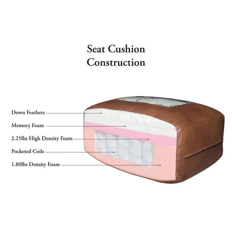 Ensemble de salon Chesterfield 3 pièces en cuir pleine fleur, capitonnage en losanges, ressorts ensachés en duvet d'oie, bois massif, brun caramel