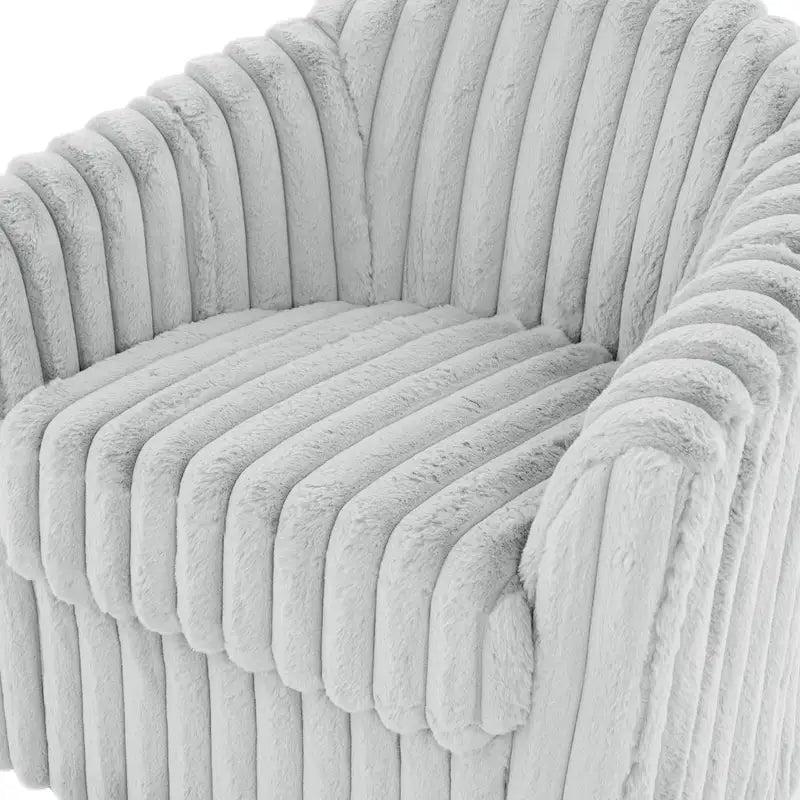 Lot de 2 fauteuils pivotants en velours côtelé avec base en métal rotative à 360°, structure en bois, capacité de 125 kg, couleurs : bleu, gris, blanc, chocolat