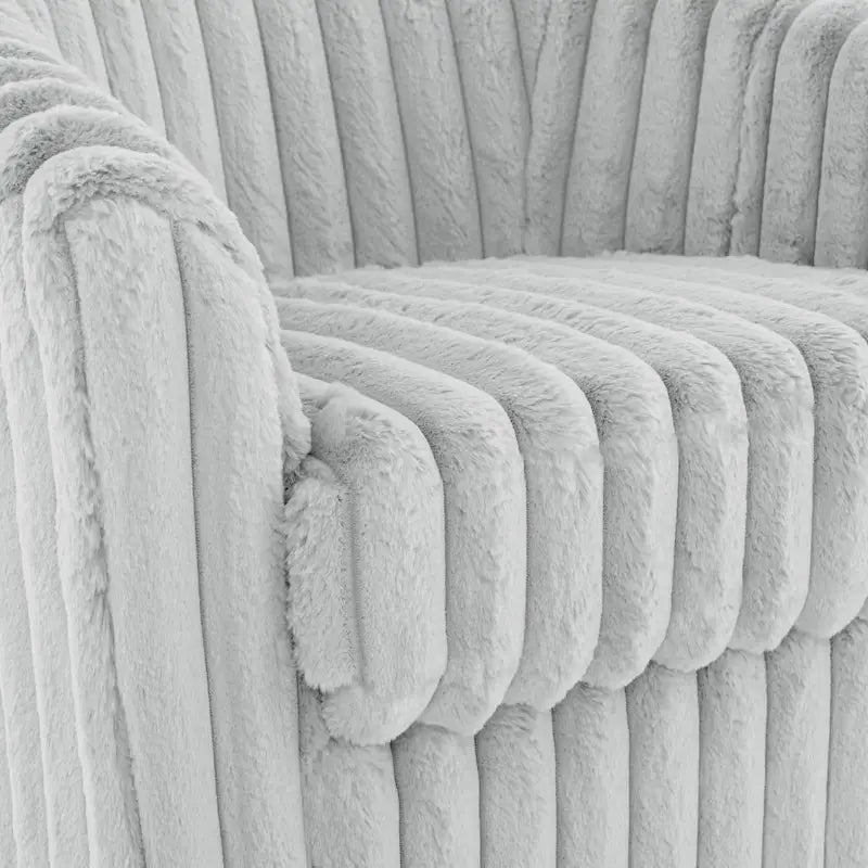 Lot de 2 fauteuils pivotants en velours côtelé avec base en métal rotative à 360°, structure en bois, capacité de 125 kg, couleurs : bleu, gris, blanc, chocolat